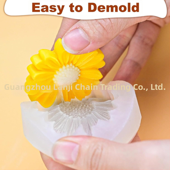 Daisy gėlių silikoninė forma žvakėms, nereguliarus stilius (Brand: Other; Import: No; Category: Butter scraper; Style: Irregular)