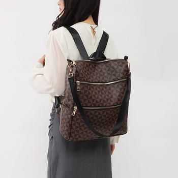 Ruksak velikog kapaciteta, PU materijal, ultra lagan, proširiv, suho/mokro odvajanje, za žene, gradski stil jednostavnosti, 36–55L