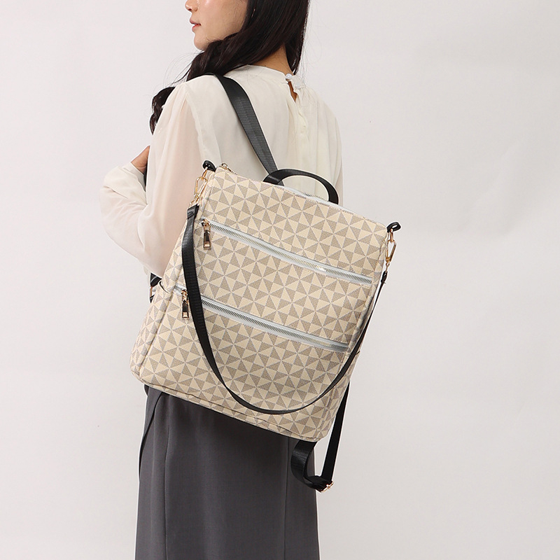 Ruksak velikog kapaciteta, PU materijal, ultra lagan, proširiv, suho/mokro odvajanje, za žene, gradski stil jednostavnosti, 36–55L