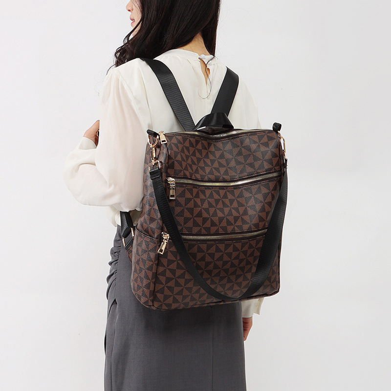 Ruksak velikog kapaciteta, PU materijal, ultra lagan, proširiv, suho/mokro odvajanje, za žene, gradski stil jednostavnosti, 36–55L