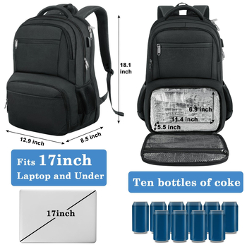 Τσάντα μεσημερινού γεύματος με απομονωμένο διαμέρισμα και παγοκύστη, Oxford ύφασμα, υψηλή χωρητικότητα, φορητή και γρήγορη ψύξη