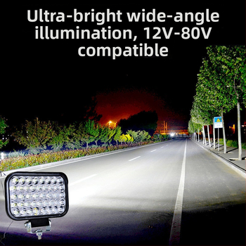 Spotlight LED pentru vehicule - 3W, corp din aluminiu turnat, capac PC, impermeabil, potrivit pentru mașini, camioane, vehicule electrice și tricicluri