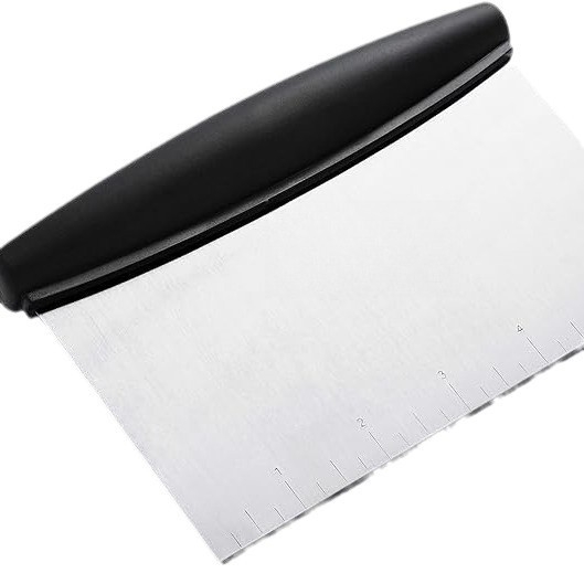 Tešlos pjaustytuvas iš nerūdijančio plieno su skraperiu — Nothing prekės ženklas, be importo