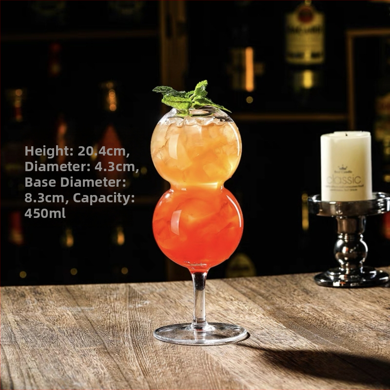 Koktejlový pohár — sklo, moderná jednoduchosť, vlastná značka, tlačené logo OK, uvedené na trh v lete 2021