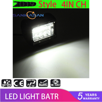 LED φως εργασίας με τρεις δέσμες για μοτοσικλέτες και εκτός δρόμου χρήση, 60W, 9–32V, αλουμινένιο κράμα σώμα, πηγή LED OSL, ζωή 50.000 ωρών, θερμοκρασία χρώματος 6500–7000K, μοντέλο 60w20