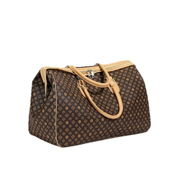 Cestovná taška s kapacitou pod 20 L, PU materiál, vnútorná nylonová podšívka, pruhovaný vzor, street fashion štýl, unisex