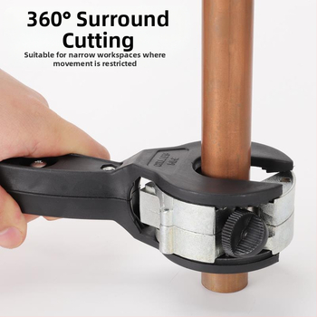 Алуминиев тръборез с лостов механизъм за неръждаеми гофрирани тръби – машина за рязане на тръби за HVAC и охлаждане