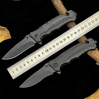 Πτυσσόμενο μαχαίρι κατασκήνωσης με άκρο θραύσης γυαλιού και δυνατότητα κοπής σχοινιού – 40CR13 ατσάλι, μήκος λεπίδας 8,3 cm, Yunxiang