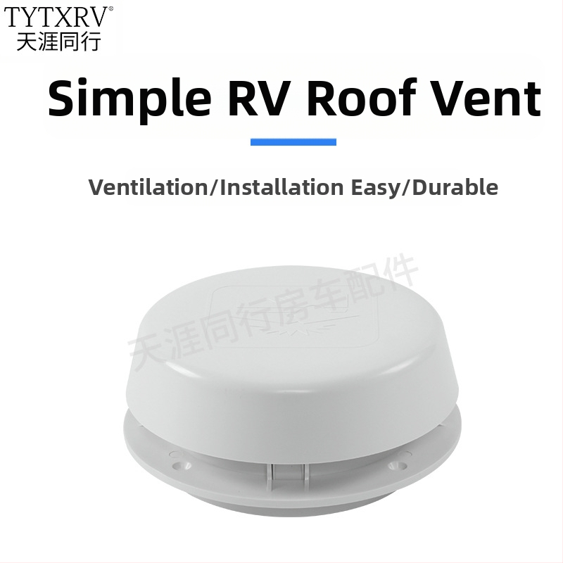 Ventilový kryt na strechu RV s hubovou hlavou; kompatibilný s RV a karavanom; bez prispôsobovania spracovania