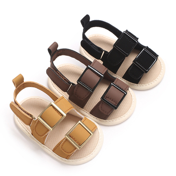 Παιδικά σανδάλια αγοριών 12–36 μηνών, με κλείσιμο Velcro, PU επάνω, καλοκαίρι, casual στυλ