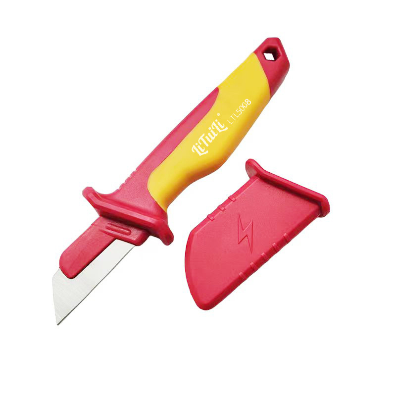 LiTuiLi izoliuotas kabelių odų nupjovimo peilis, su VDE, tiesus peilis ir kablio peilis