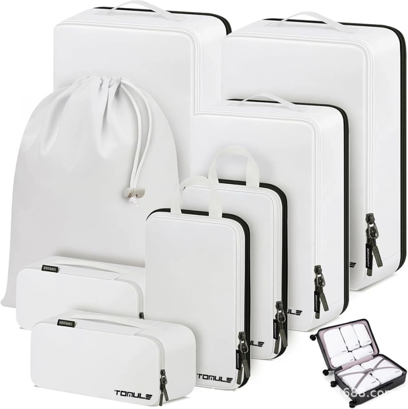 Uniszex nylon utazótáska üzleti utazásokhoz, több rekesszel, 36–55 literes kapacitás, légpárnás vállpánt