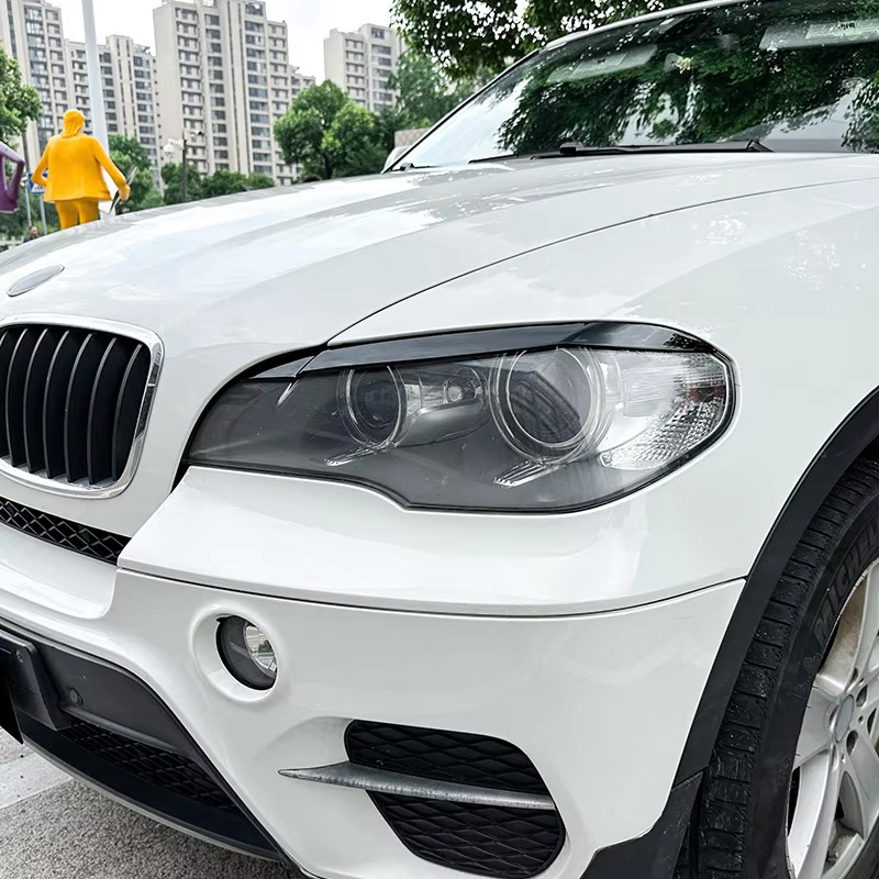 BMW X5 E70 (08-13) žibinto antakių lipdukas – ABS išorinis dekoras, modelis 05289L-YB, prekės ženklas Che Anchi