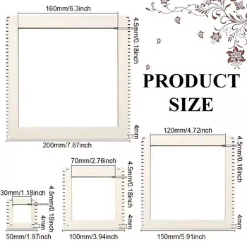 Σετ DIY Ξύλινης Μηχανής Πλεξίματος με Κυκλικούς Γρανάζους - Basswood Ξύλινα Εργαλεία Κεντήματος, Μοντέρνο Στυλ