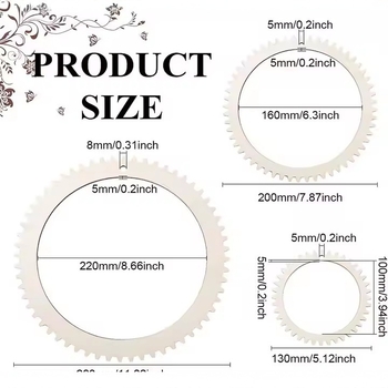 Σετ DIY Ξύλινης Μηχανής Πλεξίματος με Κυκλικούς Γρανάζους - Basswood Ξύλινα Εργαλεία Κεντήματος, Μοντέρνο Στυλ