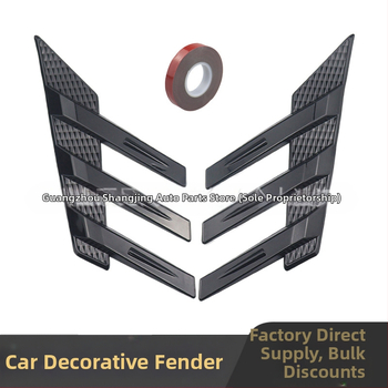 SDJ univerzálny bočný zadný spoiler pre zadné sklo, dekoratívne nálepky z uhlíkových vlákien