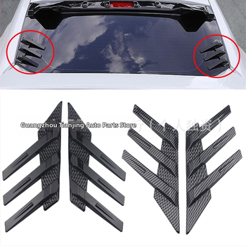 SDJ καθολικός πλευρικός διαχύτης πίσω παρμπρίζ, διακοσμητικά αυτοκόλλητα από ανθρακονήματα