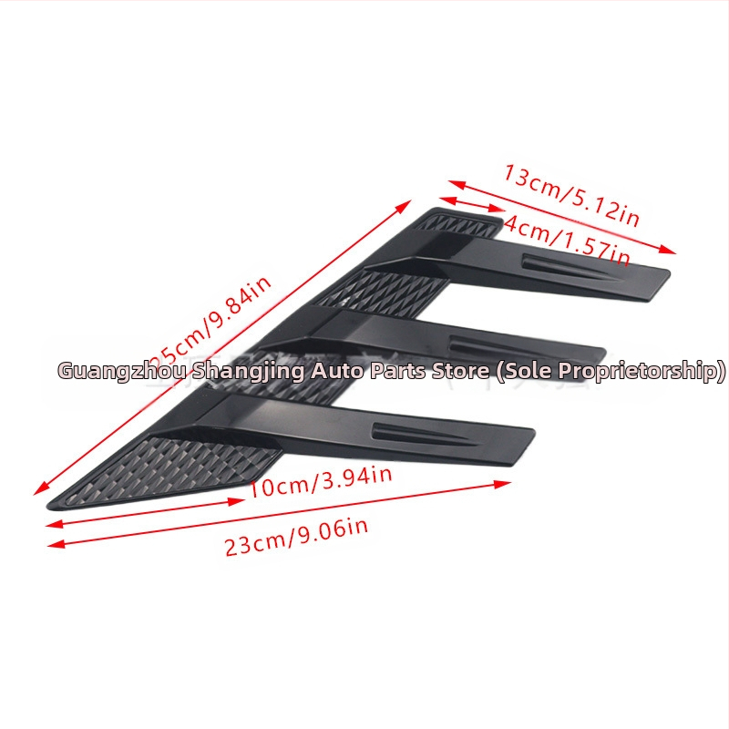 SDJ univerzálny bočný zadný spoiler pre zadné sklo, dekoratívne nálepky z uhlíkových vlákien