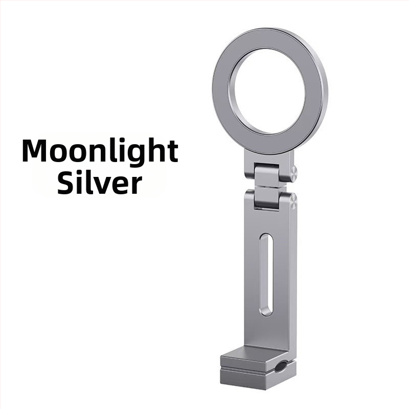 Stolný držiak na telefón - hliníková zliatina, magnetický sklopný, nastaviteľný, prenosný