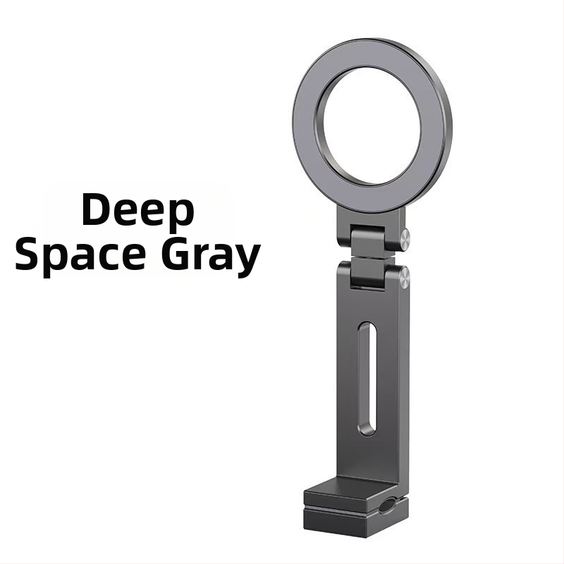 Stolný držiak na telefón - hliníková zliatina, magnetický sklopný, nastaviteľný, prenosný