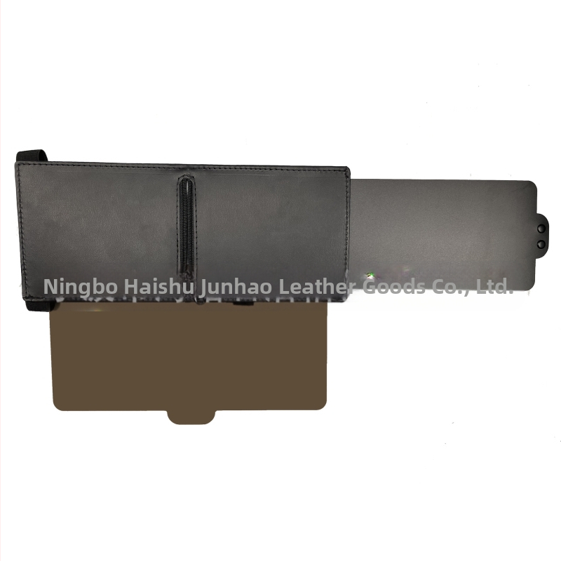 Teleskopická slnečná clona do auta, nastaviteľná proti oslneniu, zipsový štýl, PU koža s PCB/PP doskou, 280 g