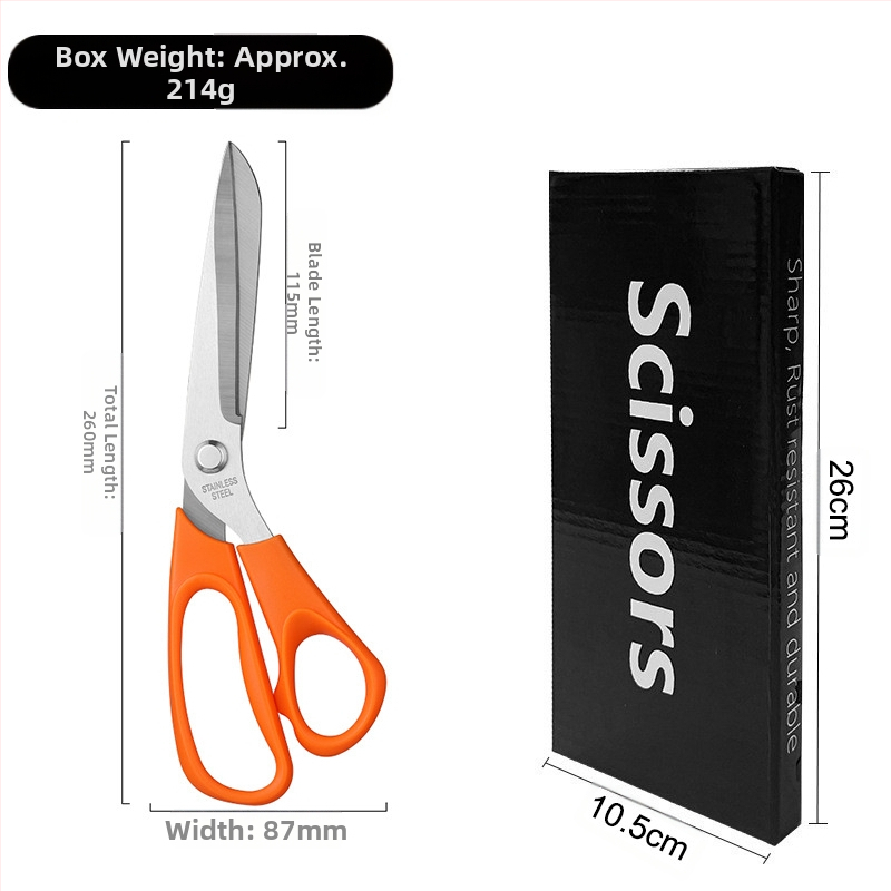 Šivaće škare od nehrđajućeg čelika s ergonomski dizajniranom ručkom za rezanje tkanine i papira