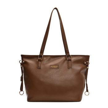 Ženska tote torba, PU materijal, street-trend stil, zatvaranje na zip, unutarnji pretinac za telefon, horizontalnog kvadratnog oblika