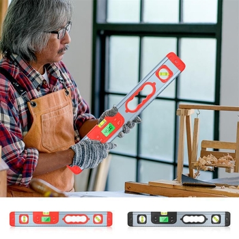 Ψηφιακός γωνιόμετρος και επίπεδο, κατασκευή από αλουμίνιο και ABS, πολυλειτουργική ψηφιακή μέτρηση