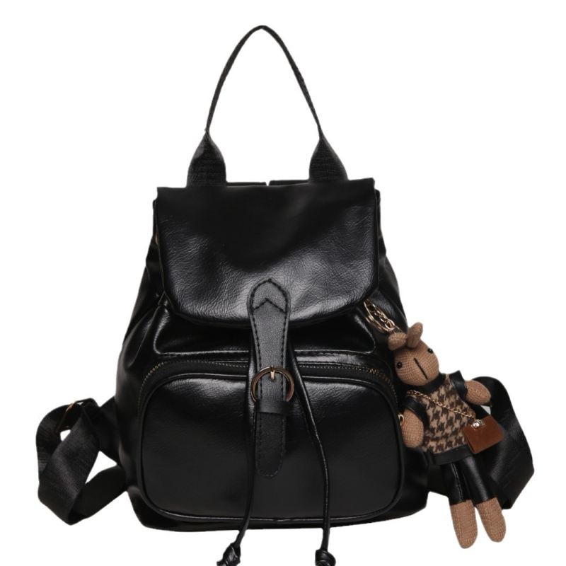 Női PU anyagú hátizsák mindennapi használatra és utazásokhoz, kopásálló, irodalmi stílus.