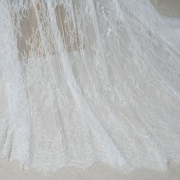 Eyelash lace embroidery fabric за занаяти – полиестерна мрежеста основа, марка DIY