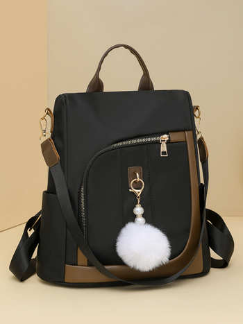 Najlon ruksak s zatvorenim na zip i poliesterom; unutarnji sustav višestrukih džepova (skriveni džep sa zipom, džep za telefon, džep za identifikaciju, unutarnja pregrada sa zipom, džep za kameru); prozračan, zaštita od krađe; ljeto 2024