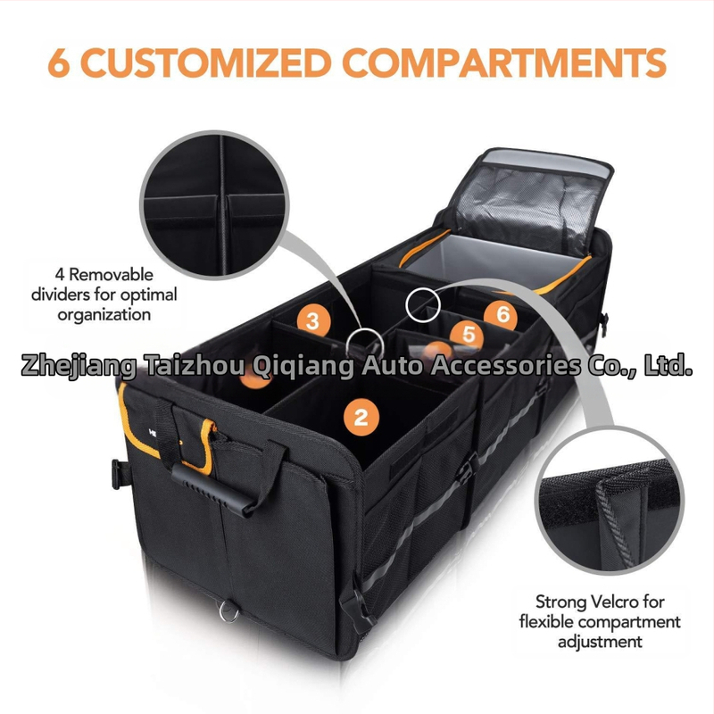 Skladovacia krabica do auta s izoláciou, vodotesná, skladacia, s rukoväťou a kolieskami