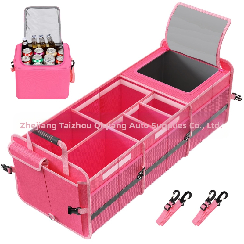 Automobilio saugojimo dėžė su izoliacija, atspari vandeniui, sulankstoma, su rankena ir ratukais