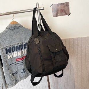 Unisex ruksak za posao i putovanja, PU materijal, zatvarač, vodootporan i otporan na habanje, unutarnja džep za telefon (PU; unisex stil; zatvarač; vodootporan; džep za telefon)