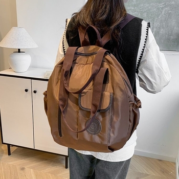 Unisex ruksak za posao i putovanja, PU materijal, zatvarač, vodootporan i otporan na habanje, unutarnja džep za telefon (PU; unisex stil; zatvarač; vodootporan; džep za telefon)