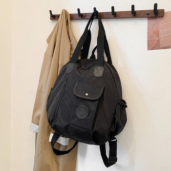 Unisex ruksak za posao i putovanja, PU materijal, zatvarač, vodootporan i otporan na habanje, unutarnja džep za telefon (PU; unisex stil; zatvarač; vodootporan; džep za telefon)