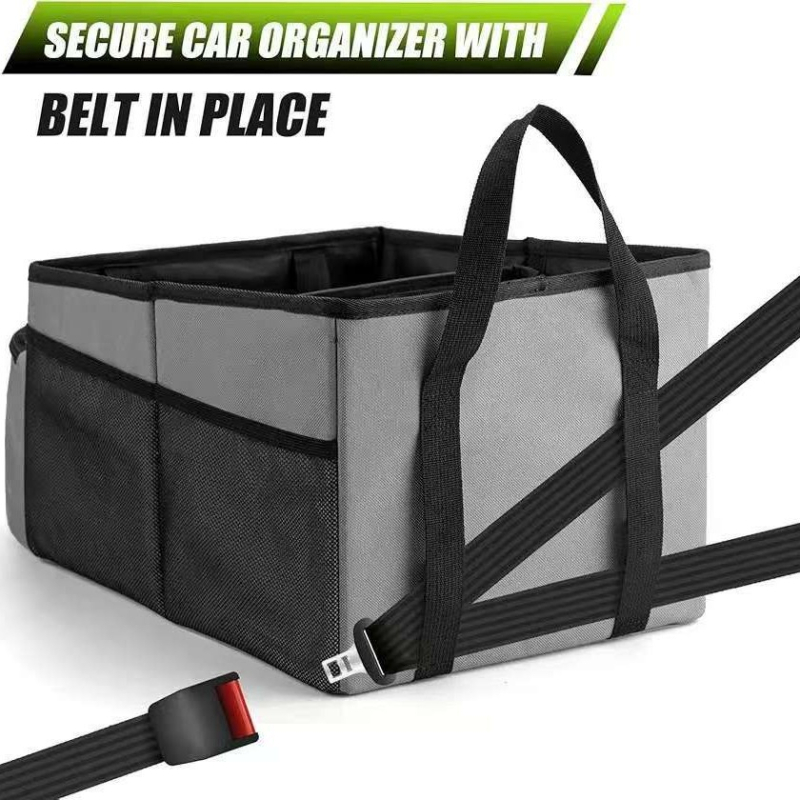 Autóülés tároló táska középső üléshez, összecsukható, Oxford anyagból, univerzális illeszkedés, logónyomtatás elérhető, testreszabható