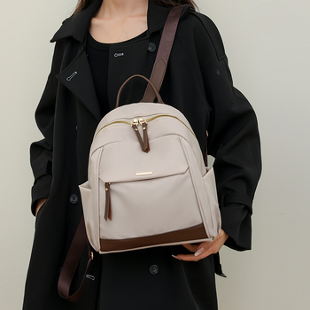 Ženski ranac od najlona, ulični stil, zatvarač, podstava od poliestera, unutarnji džepovi: džep sa zatvaračem, džep za telefon