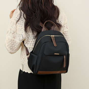 Ženski ranac od najlona, ulični stil, zatvarač, podstava od poliestera, unutarnji džepovi: džep sa zatvaračem, džep za telefon