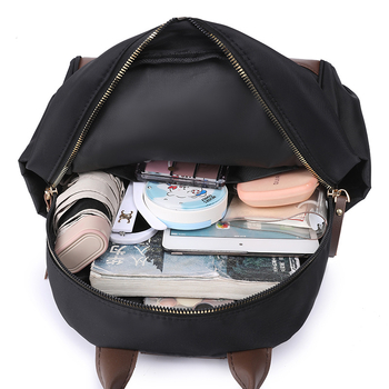 Ženski ranac od najlona, ulični stil, zatvarač, podstava od poliestera, unutarnji džepovi: džep sa zatvaračem, džep za telefon