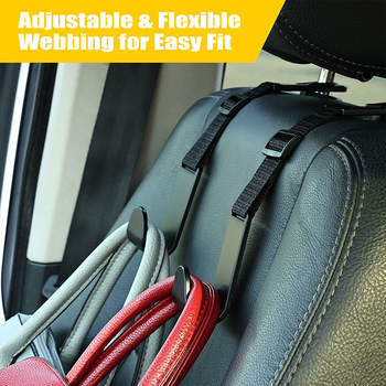 Kuka za naslonsku jastučnicu automobila, višestruki fiksirajući okvir za pohranu u vozilu (PVC materijal; mogućnost prilagodbe; minimalistički stil)