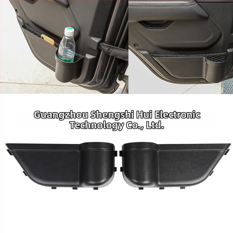 Κουτί αποθήκευσης πόρτας Jeep Wrangler JK 2011-2017 με θήκη ποτηριού, ABS, τετραπόρτο, εγκατάσταση χωρίς ζημιά