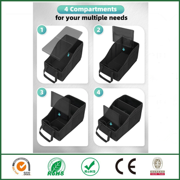 Αναδιπλούμενο κουτί αποθήκευσης αυτοκινήτου από ύφασμα Oxford, για πίσω κάθισμα, αδιάβροχο και προσαρμόσιμο, 20L