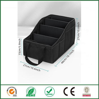 Αναδιπλούμενο κουτί αποθήκευσης αυτοκινήτου από ύφασμα Oxford, για πίσω κάθισμα, αδιάβροχο και προσαρμόσιμο, 20L