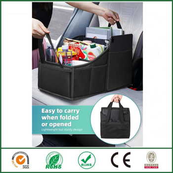 Αναδιπλούμενο κουτί αποθήκευσης αυτοκινήτου από ύφασμα Oxford, για πίσω κάθισμα, αδιάβροχο και προσαρμόσιμο, 20L