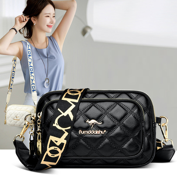 Moteriška PU kvadratinė rankinė su horizontalia kvadratine forma, užtrauktukas, viena pečių rankena, kasdieniam naudojimui