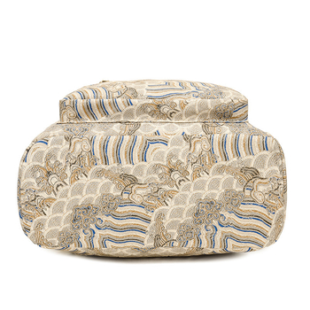 Ženski ruksak s više pretinaca, velik kapacitet, jednostavan retro američki stil (Materijal: PVC; Stil: Slobodno vrijeme putovanja; Podstava: Poliester; Otvaranje: Zatvarač; Vodootpornost: Da)