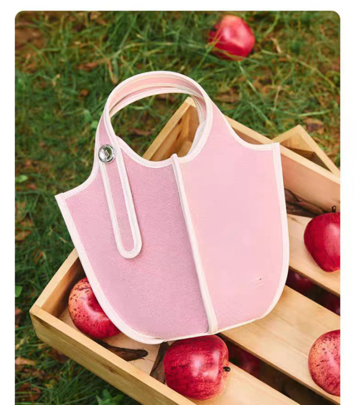 PU torbica-košara za voće i povrće, mala kvadratna torbica, gradski minimalistički stil, proljeće 2023, svakodnevna upotreba
