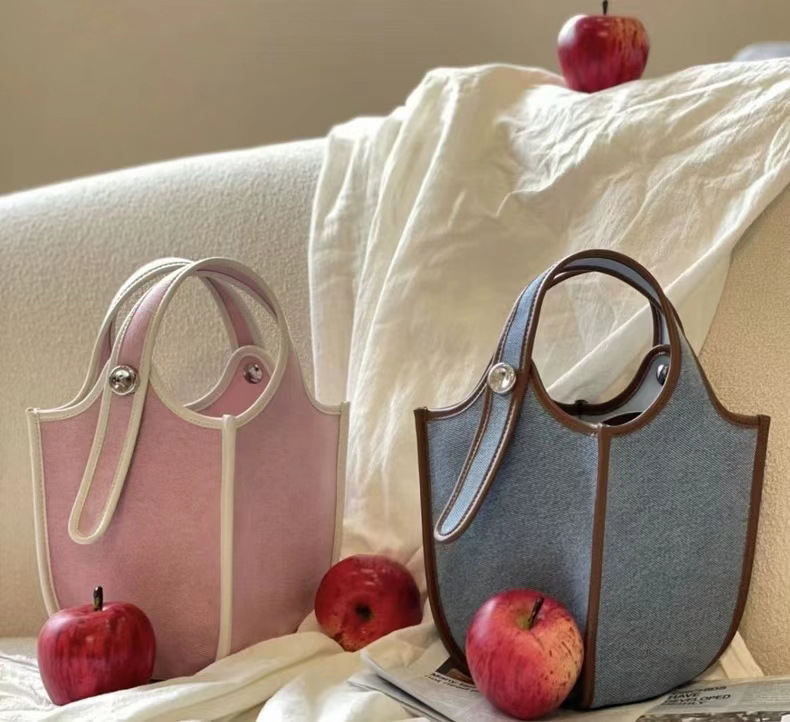 PU torbica-košara za voće i povrće, mala kvadratna torbica, gradski minimalistički stil, proljeće 2023, svakodnevna upotreba