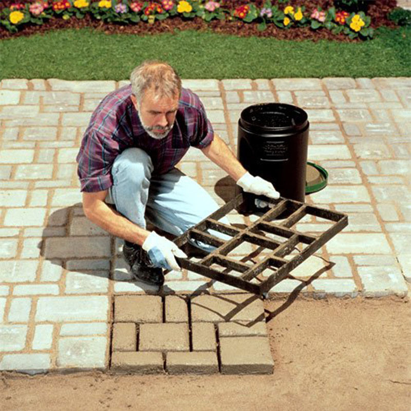 Ορθογώνιο καλούπι εδάφους για διακόσμηση αυλής – DIY πλαστικό καλούπι κήπου για πλάκες από τσιμέντο (Επιπεδότητα: Καλή; Αντοχή σε οξέα και βάσεις: Ισχυρή; Αντοχή φθοράς: Καλή; Αντοχή σε συμπίεση: Ισχυρή)